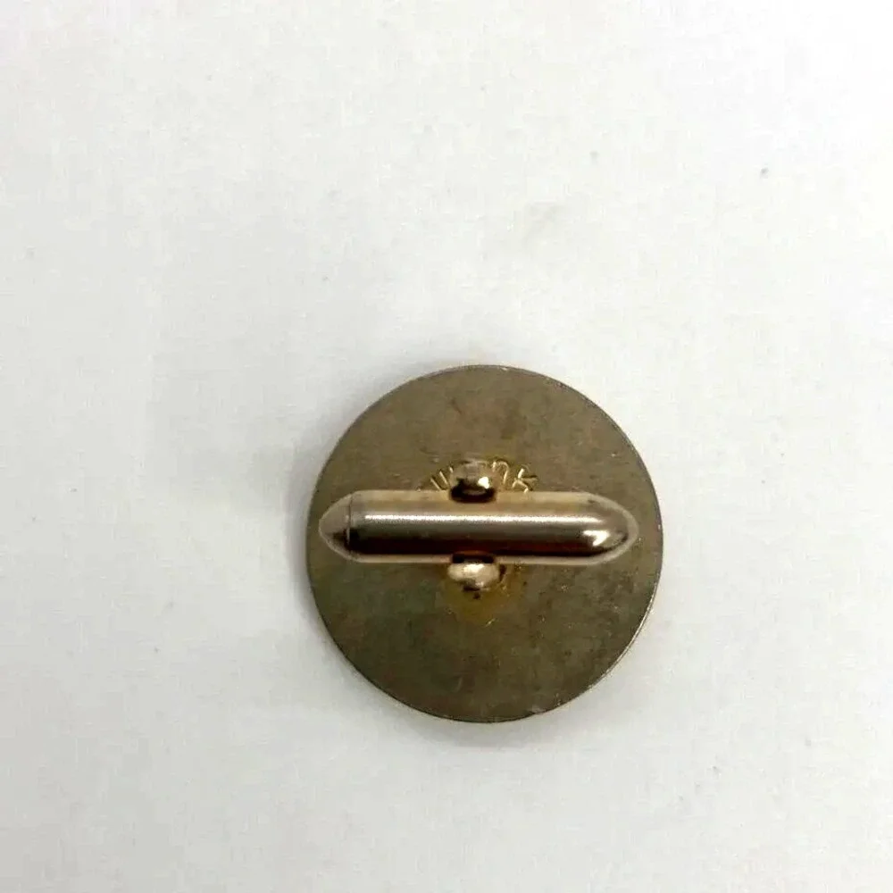 Vintage Swank Gold Tone‎ Cufflinks Tie Clip Set Mens Round Wave Design Jewelry